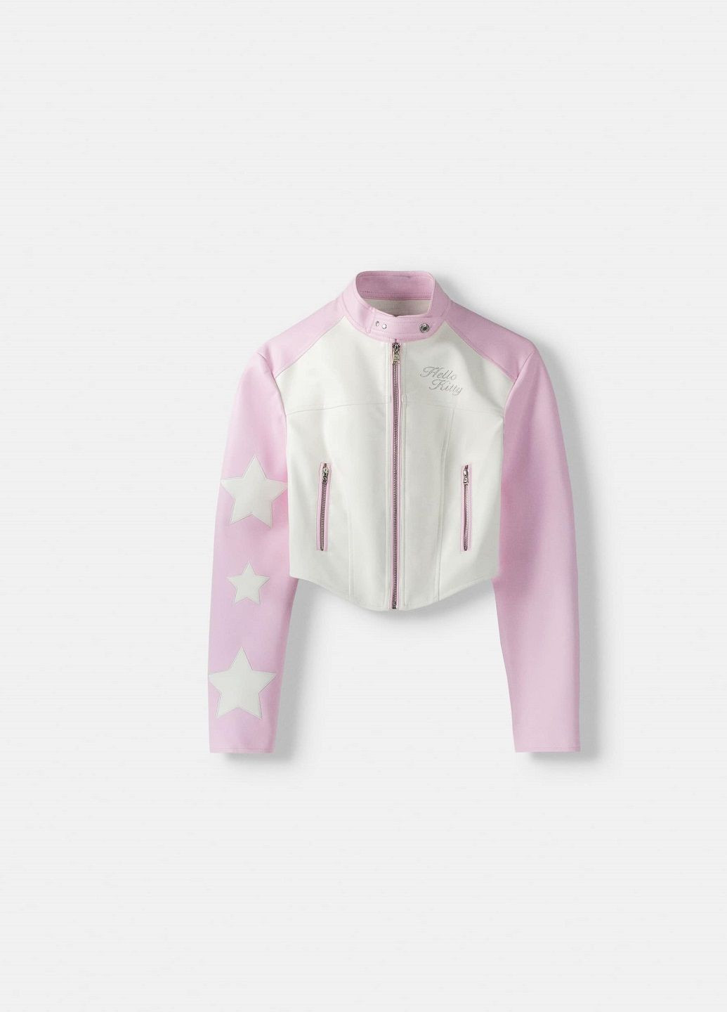 Розовая демисезонная куртка Bershka
