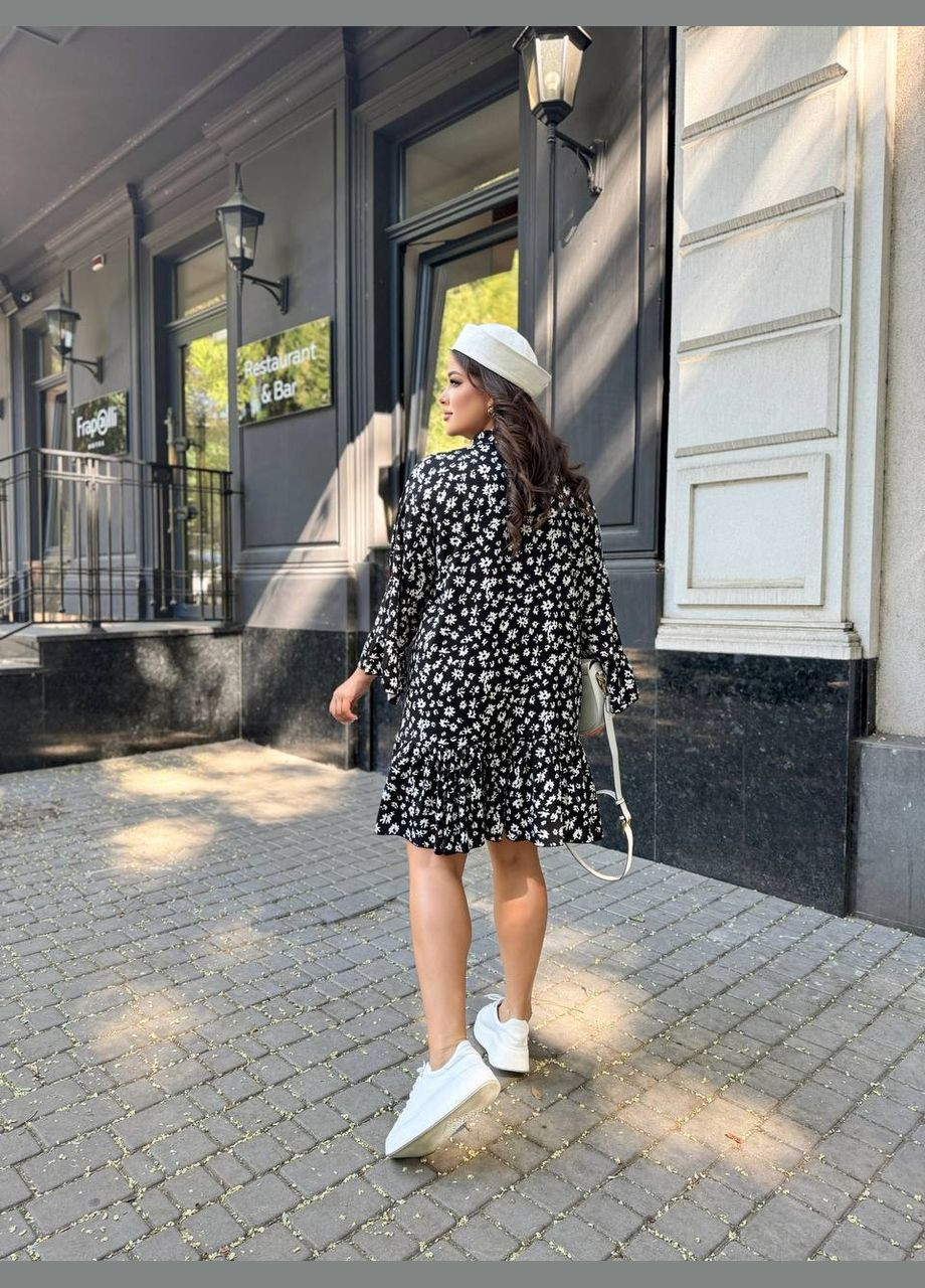 Черное платье Garna однотонное