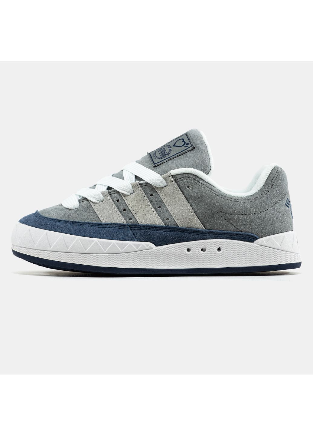 Кроссовки женские Adidas Adimatic x Human Made Grey Blue | Адидас Адиматик серые No Brand серые демисезоны (366196453)