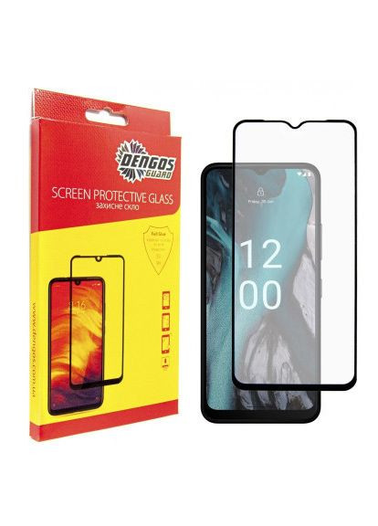 Стекло защитное Full Glue Nokia C22 (black) (TGFG-305) DENGOS Full Glue Nokia C22 (black) (366660404)