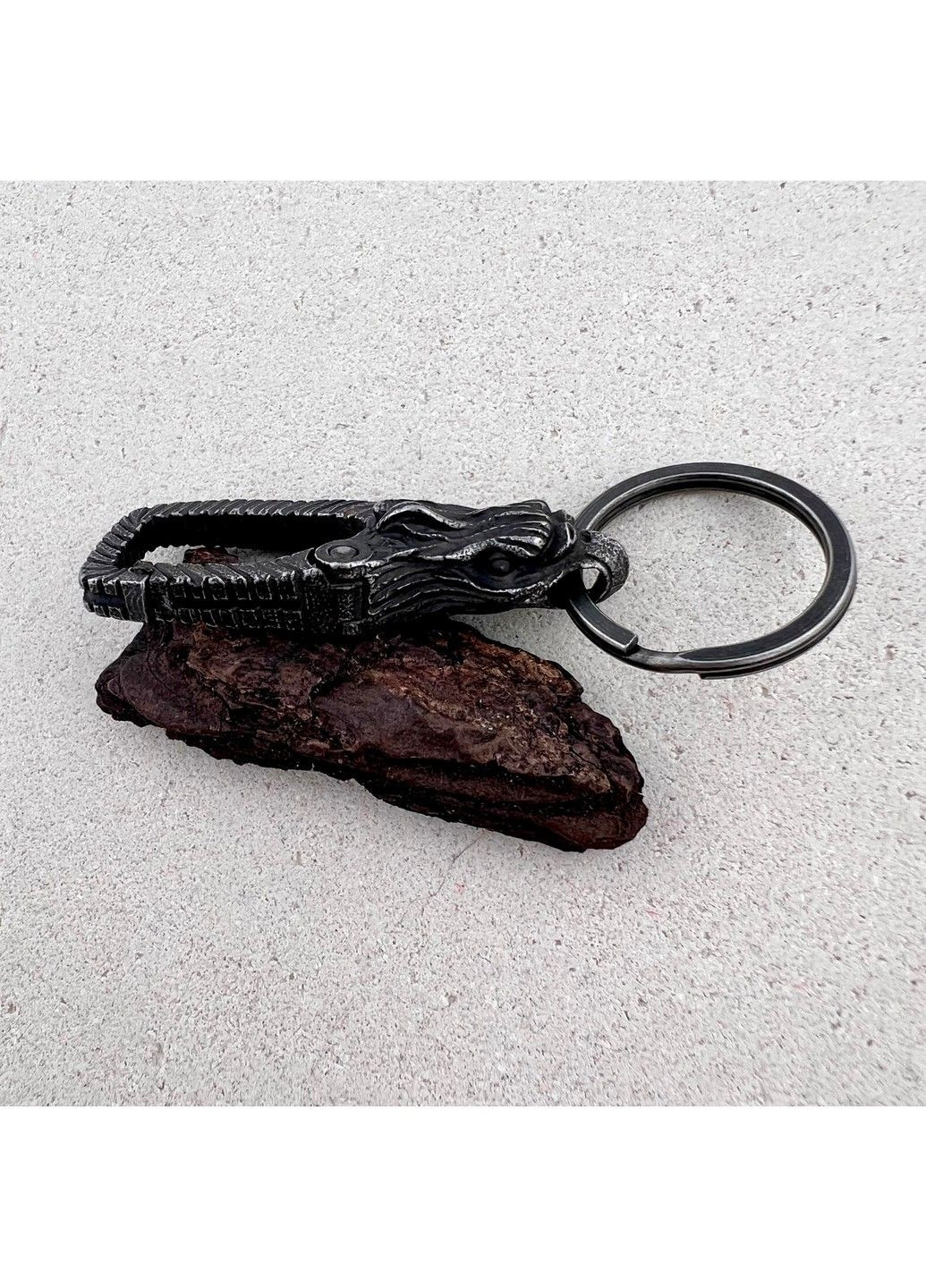 Готический брелок феникс для ключей из нержавеющей медицинской стали KC-019 No Brand (299008395)