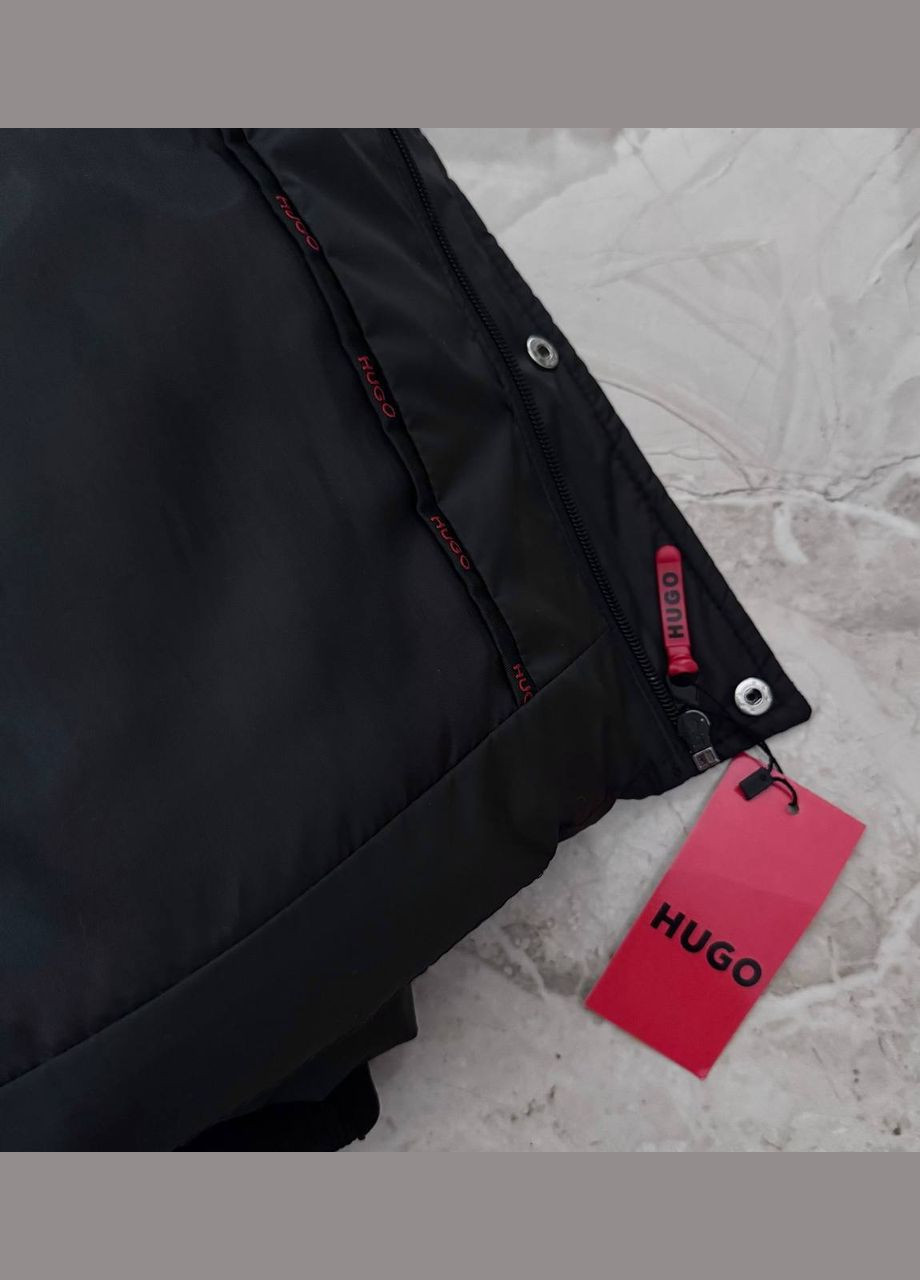 Черная куртка хуго No Brand