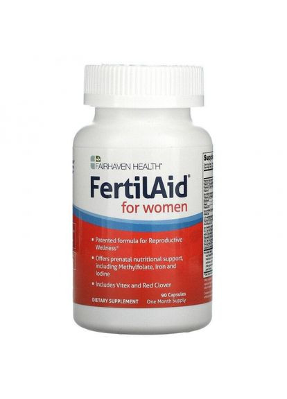 Витамины для зачатия, FertilAid for Women,, 90 капсул (FHH-00004) Fairhaven Health (266039085)