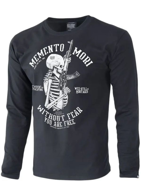 Чорна лонгслив memento mori ls290bk Dobermans Aggressive
