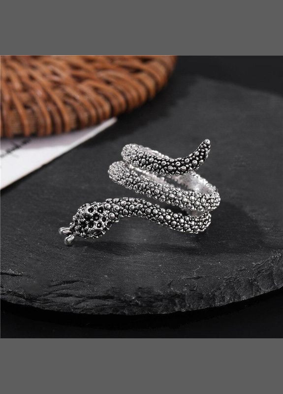 Кольцо в виде змеи металлическая змея с языком и стильной чашуйкой кольцо власти размер регулируемый Fashion Jewelry (292861971)