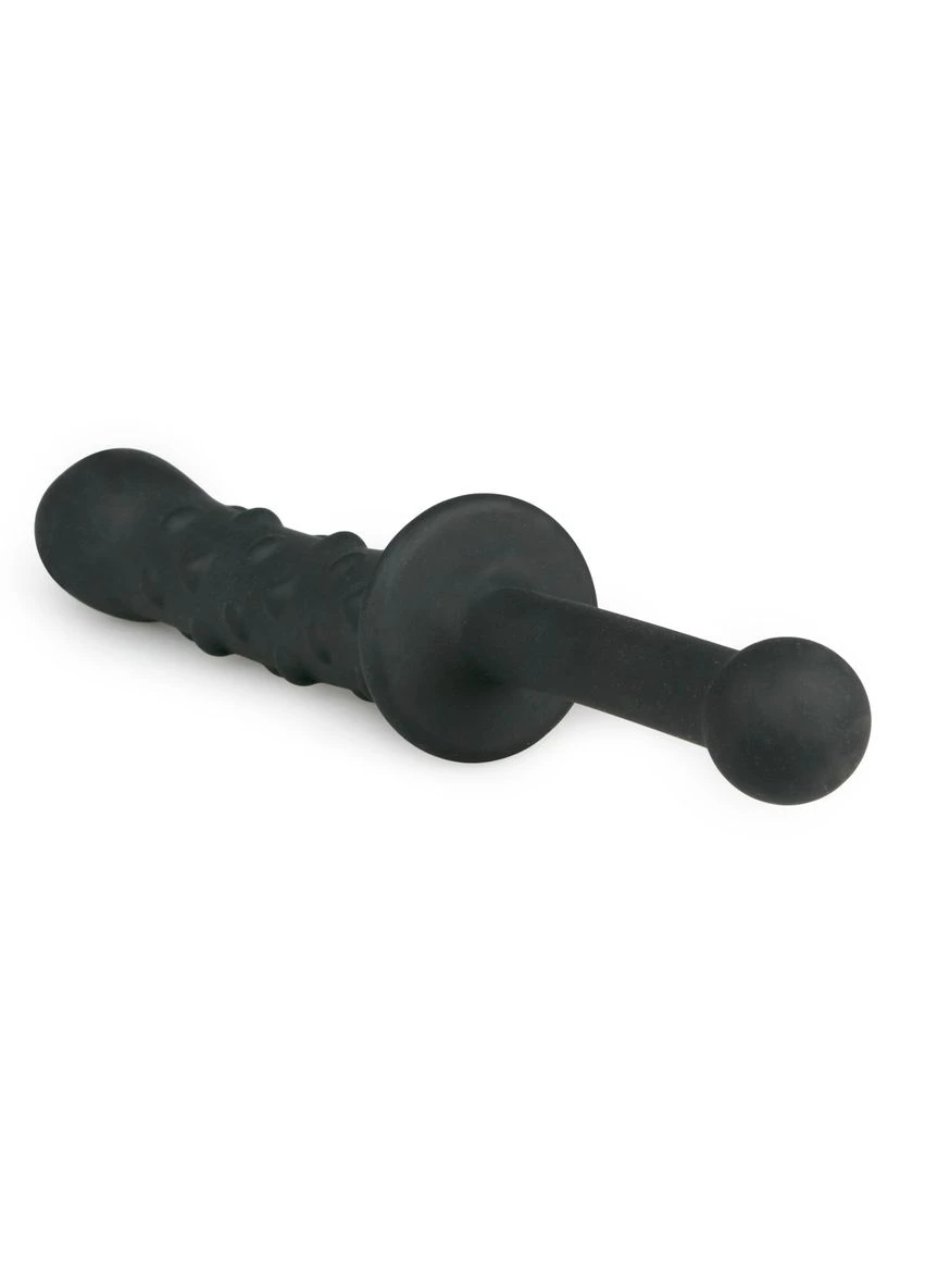Фалоімітатор з ручкою The Handler Black, чорний, 25 см EasyToys (303880869)