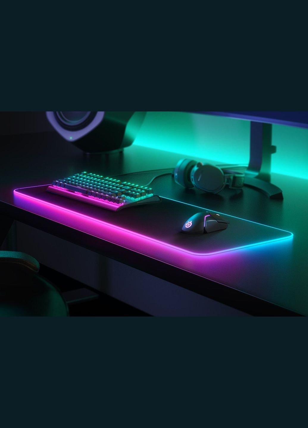 Игровая поверхность QcK Prism Cloth XL RGB 900x300x4мм SteelSeries (314746809)