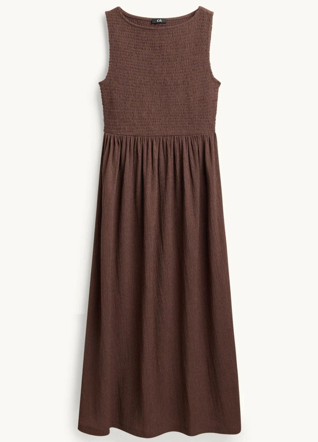 Коричневое платье C&A однотонное