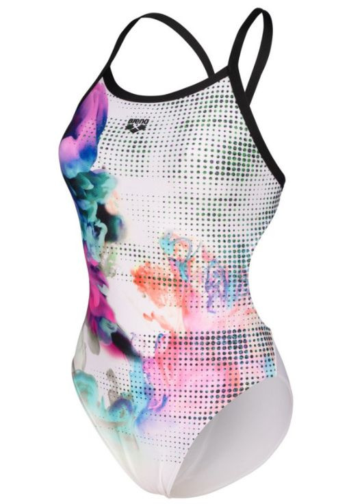Комбинированный летний женский купальник airbrush swimsuit challenge ba (007912-510) размер белый Arena