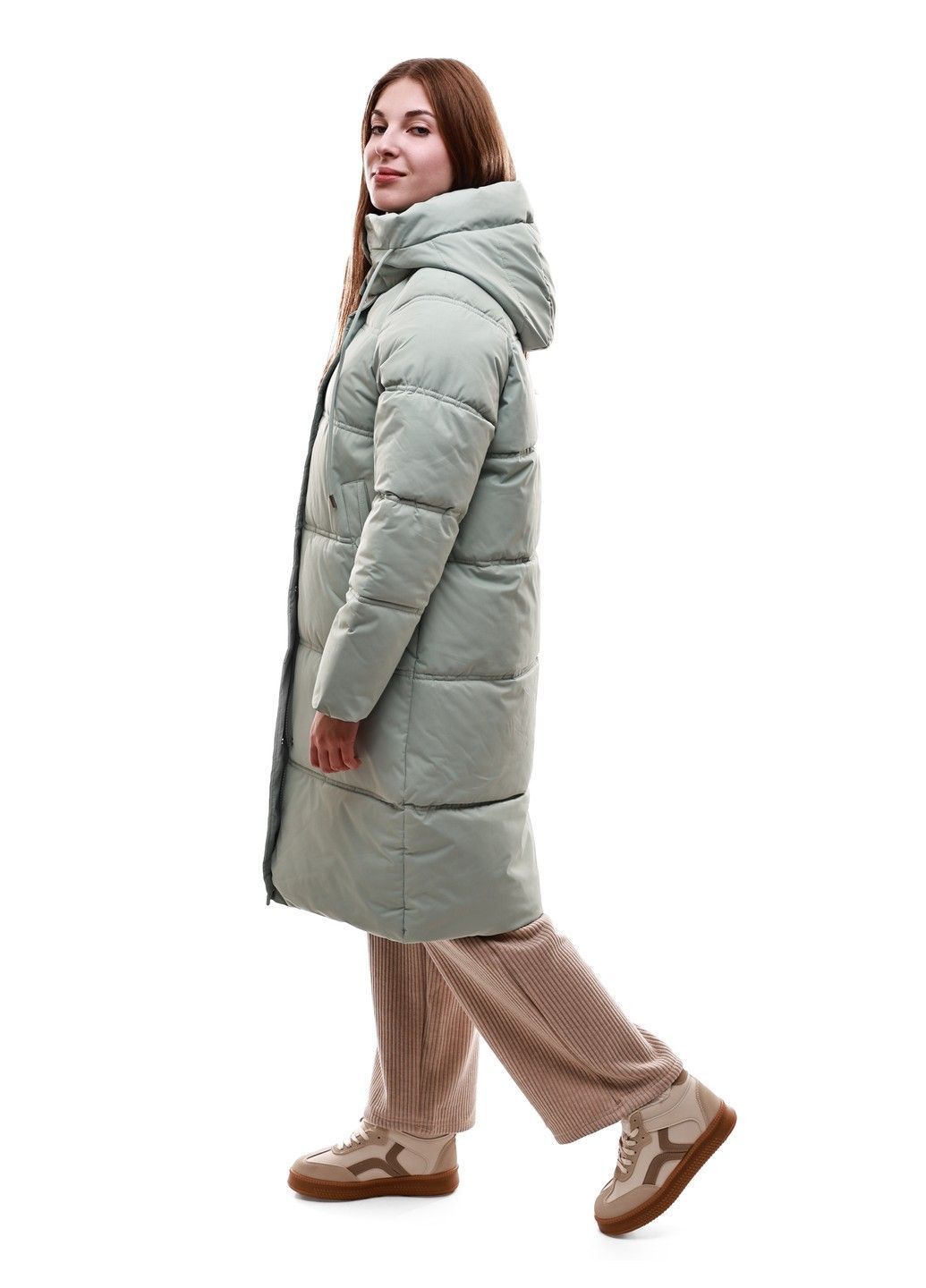 М'ятна зимня куртка зимова жіноча No Brand