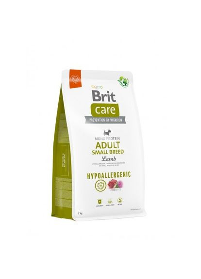 Корм для собак малых пород Dog Hypoallergenic Adult Small Breed гипоаллергенный с ягненком, 7 кг (*) Brit Care (323219505)