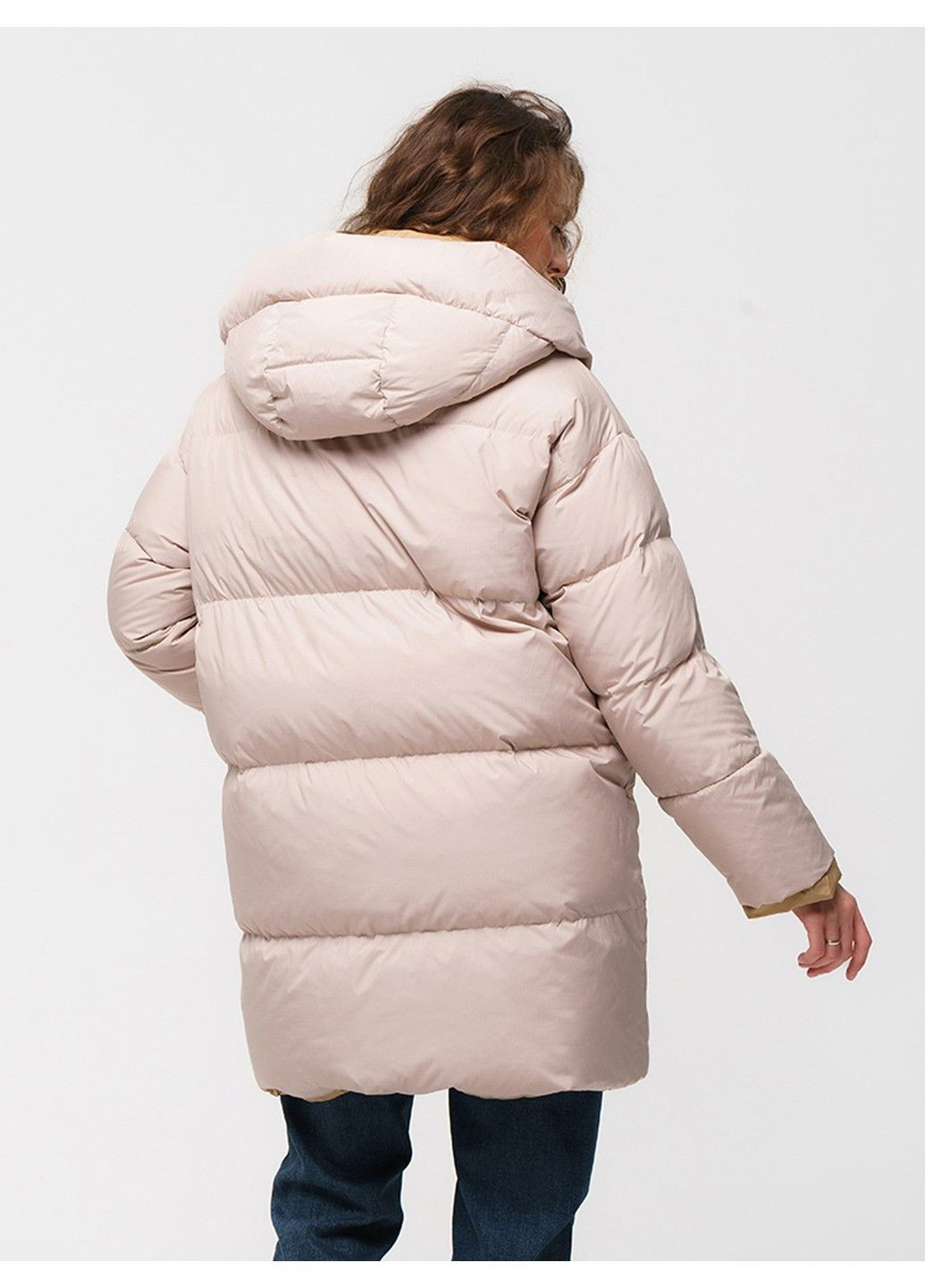 Бежева зимня куртка 21 - 04306 Vivilona