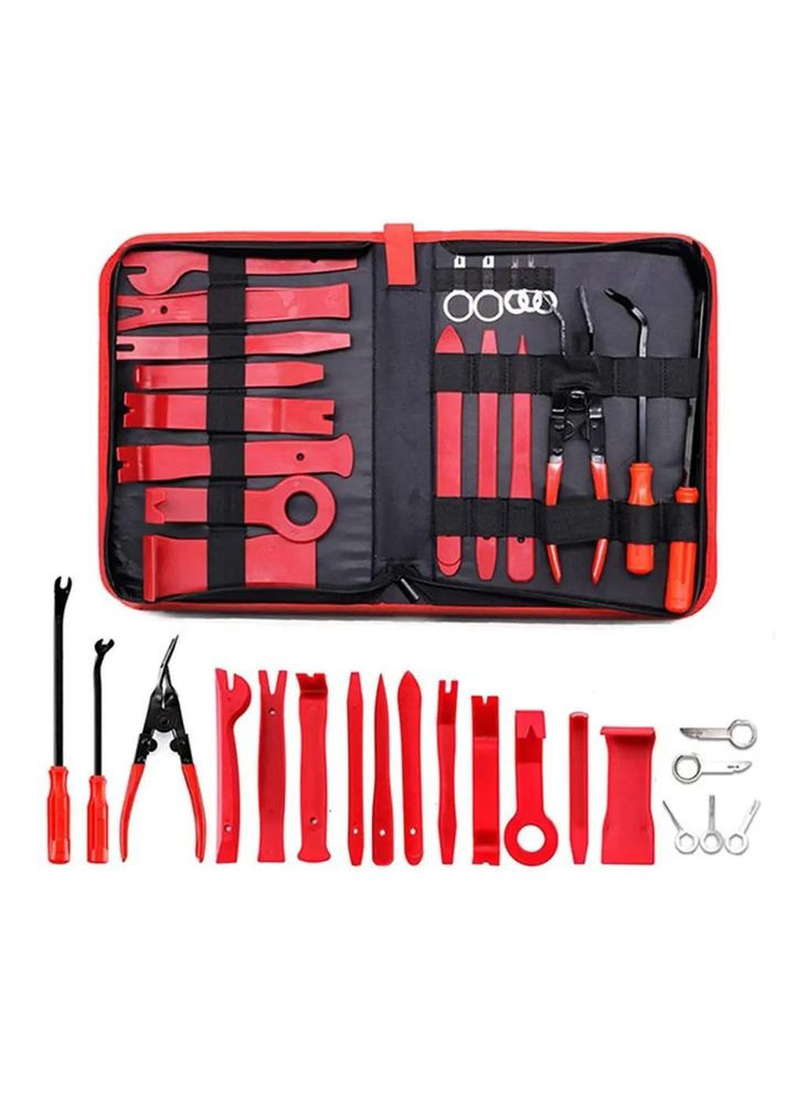 Набор автомобильных съемников 19 в 1 инструменты для разборки салона в чехле, красный (R051379) Bluefield (349844881)