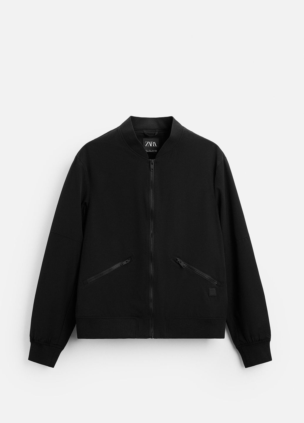 Чорна демісезонна куртка Zara