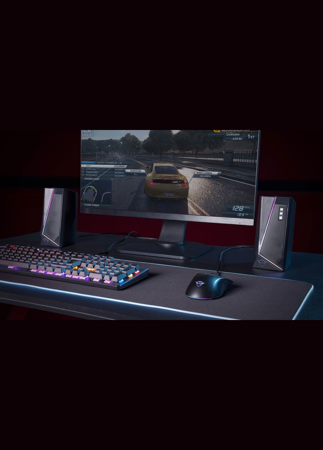 Акустическая система (Колонки) 2.0 GXT 609 Zoxa RGB Black Trust (314928110)