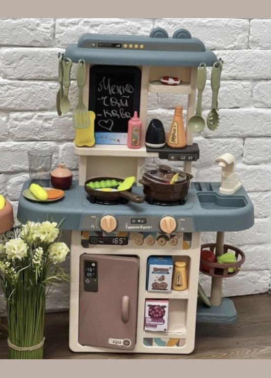 Кухня игровая с водой паром светом звуками 42 предмета (889221) Limo Toy (301421072)