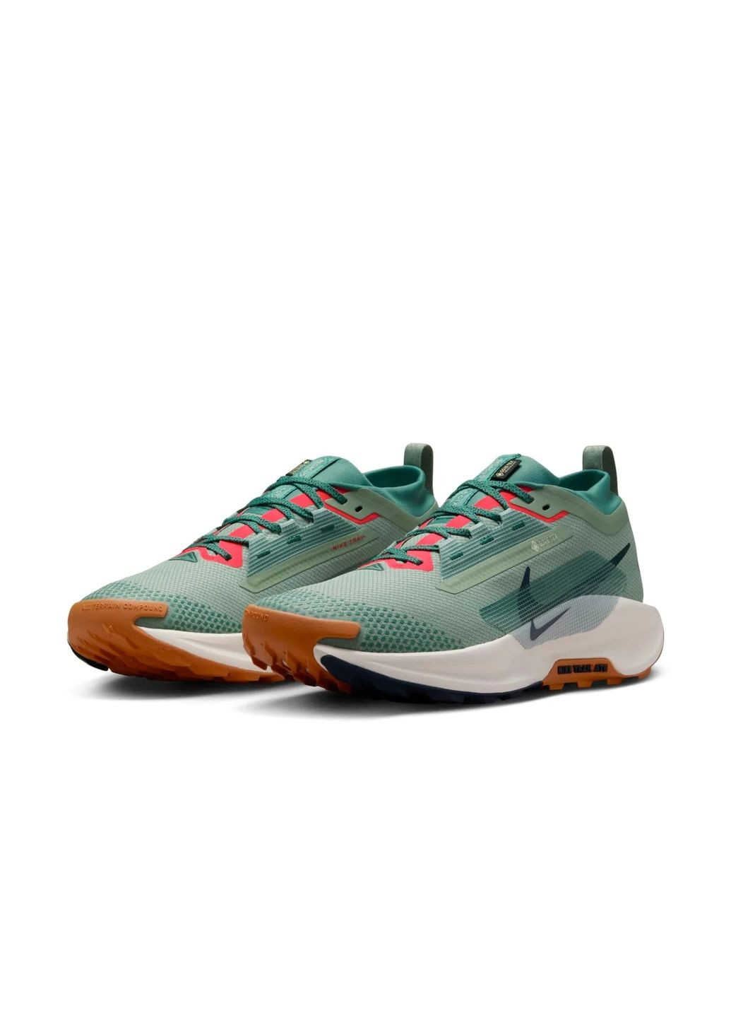 Зелені кросівки чоловічі pegasus trail 5 gore-tex green fq0908-300 Nike