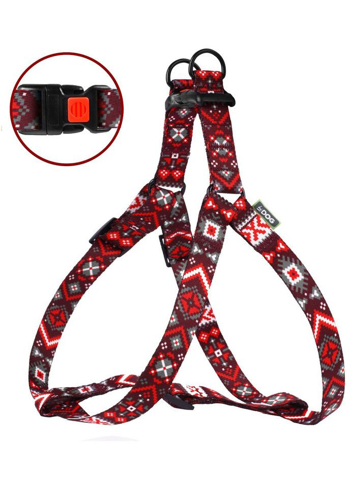Шлея Вышиванка обхват грудной клетки 26-40 см ширина 10 мм (2100103029019) Hi Dog (320760559)