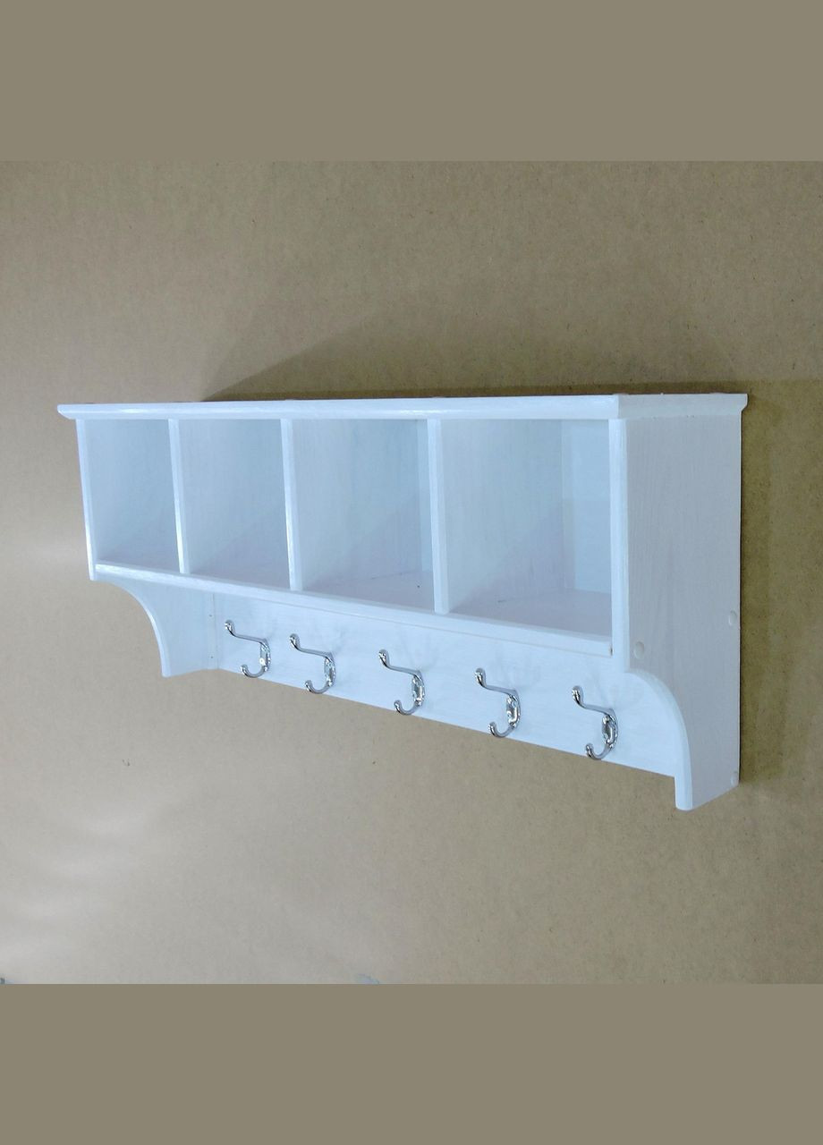 Вішалка для одягу з дерева Квебек 4 зефір (ВДО-0011420) No Brand (327860449)