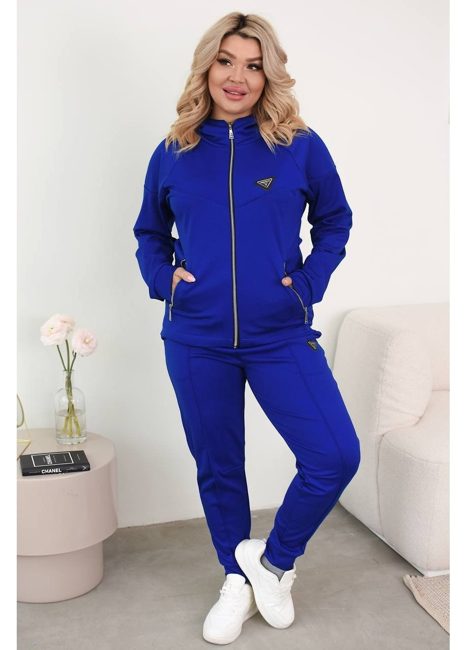 Спортивный костюм (толстовка, брюки), цвет Синий Fashion (361268339)