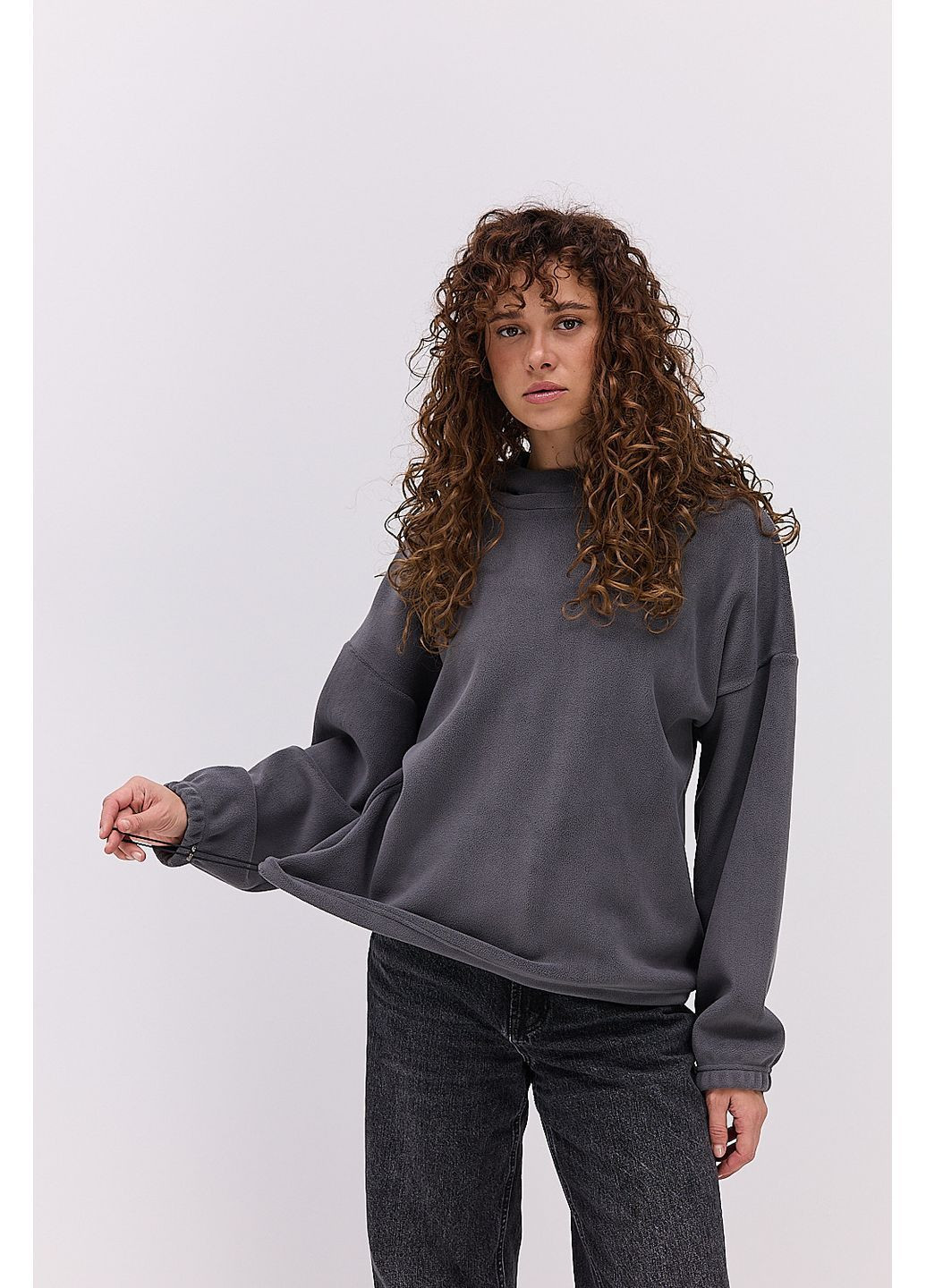 Графитовый женские флисовые худые темно-бежевого цвета Arjen (364967585)