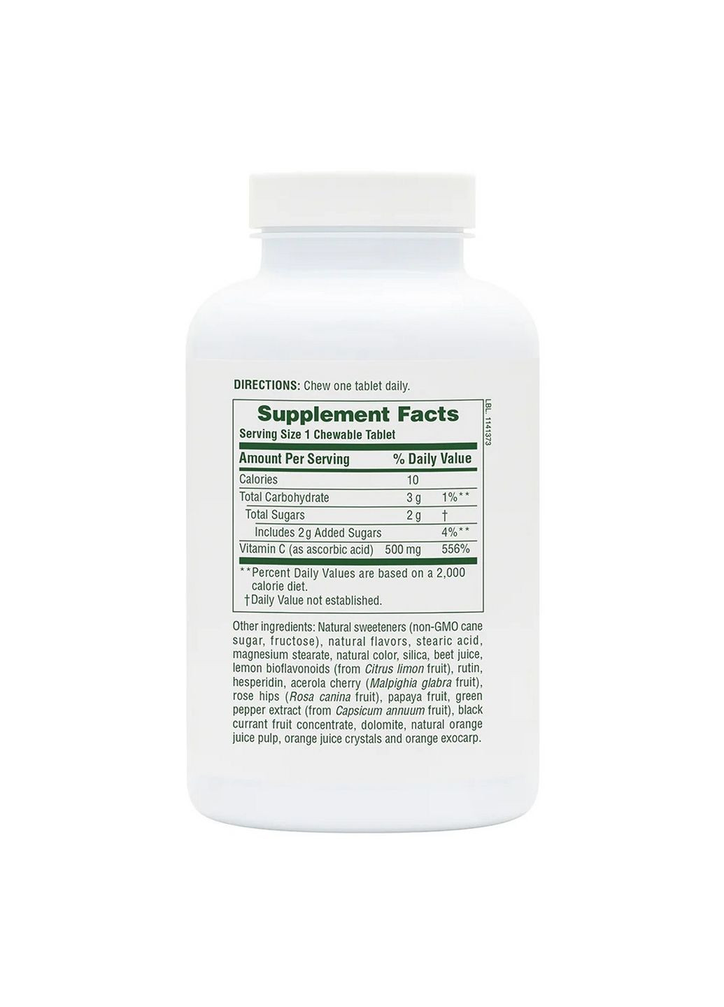 Вітаміни та мінерали Orange Juice Vitamin C 500 mg, 90 жувальних таблеток Natures Plus (293417990)