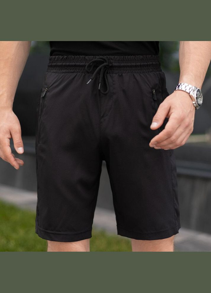 Чоловічі літні шорти чорні софт No Brand (346085297)