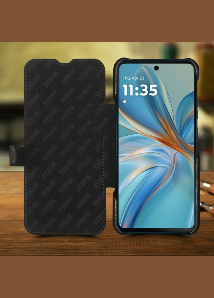 Чохол книжка Premium для Motorola Moto G75 Чорний (78319) Stenk (316651246)