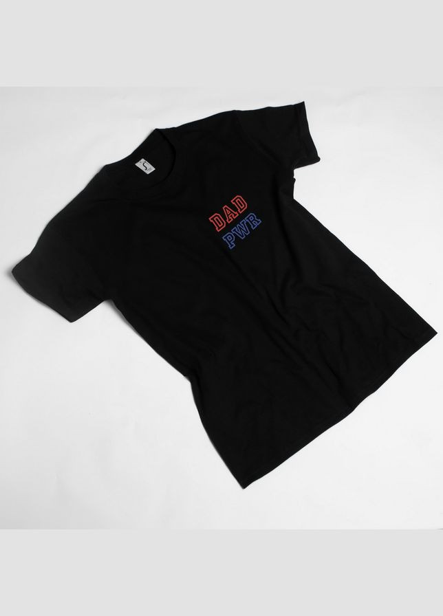 Чорна футболка "dad power" чорна (bd-f-44) BeriDari
