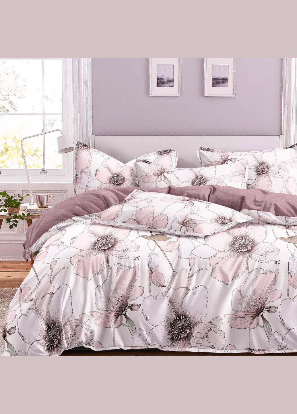 Комплект постільної білизни подвійний ранфорс Viluta 24303-dv-r (339041097)