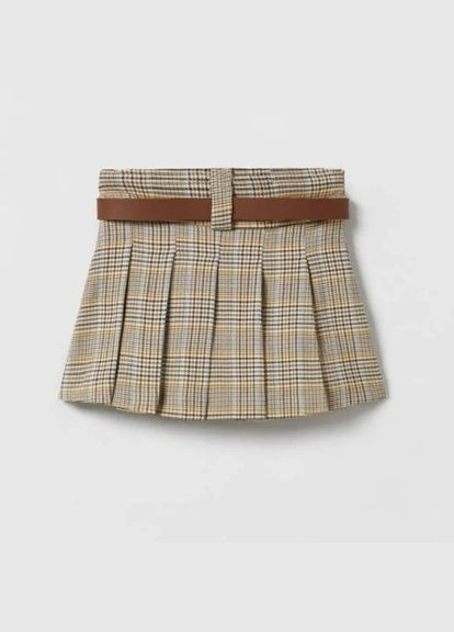 Спідниця для дівчинки 140 розмір коричнева клітинка 6249164707 Zara (343424488)