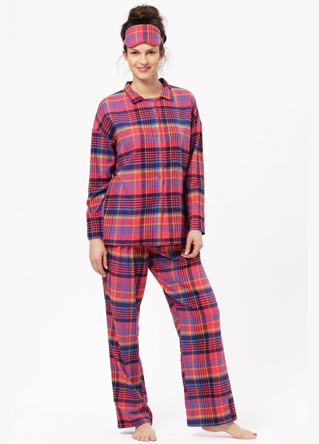 Розовая всесезон lns 483 b24 пижама женская (футб.длинн.рук.,штаны) (2 шт) (арт lns 483 b24) Key