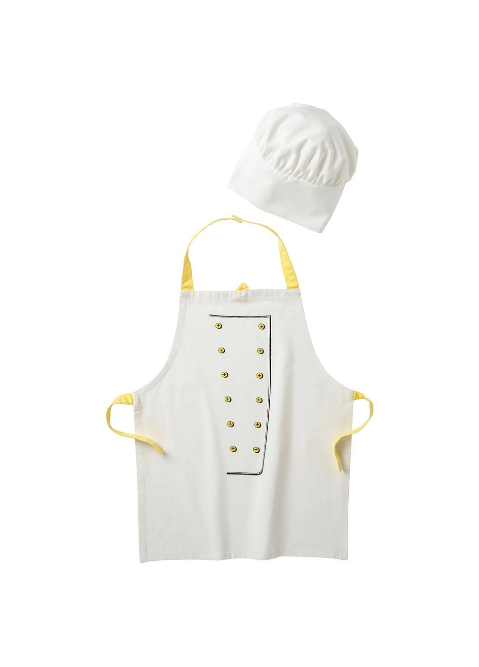 Кухарський фартух і шапочка ІКЕА TOPPKLOCKA жовтий (10300814) IKEA (267901812)