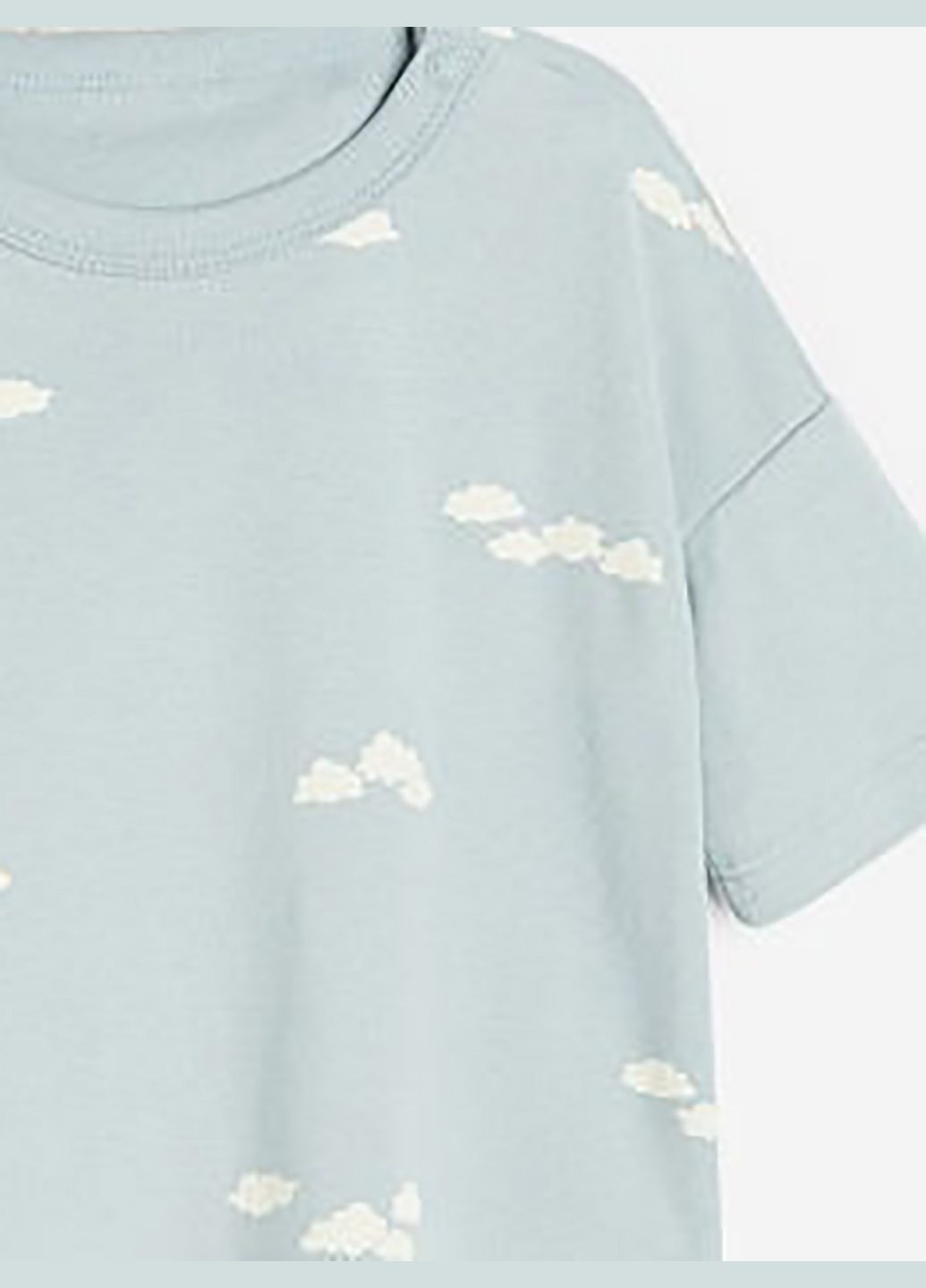 Голубая летняя футболка H&M