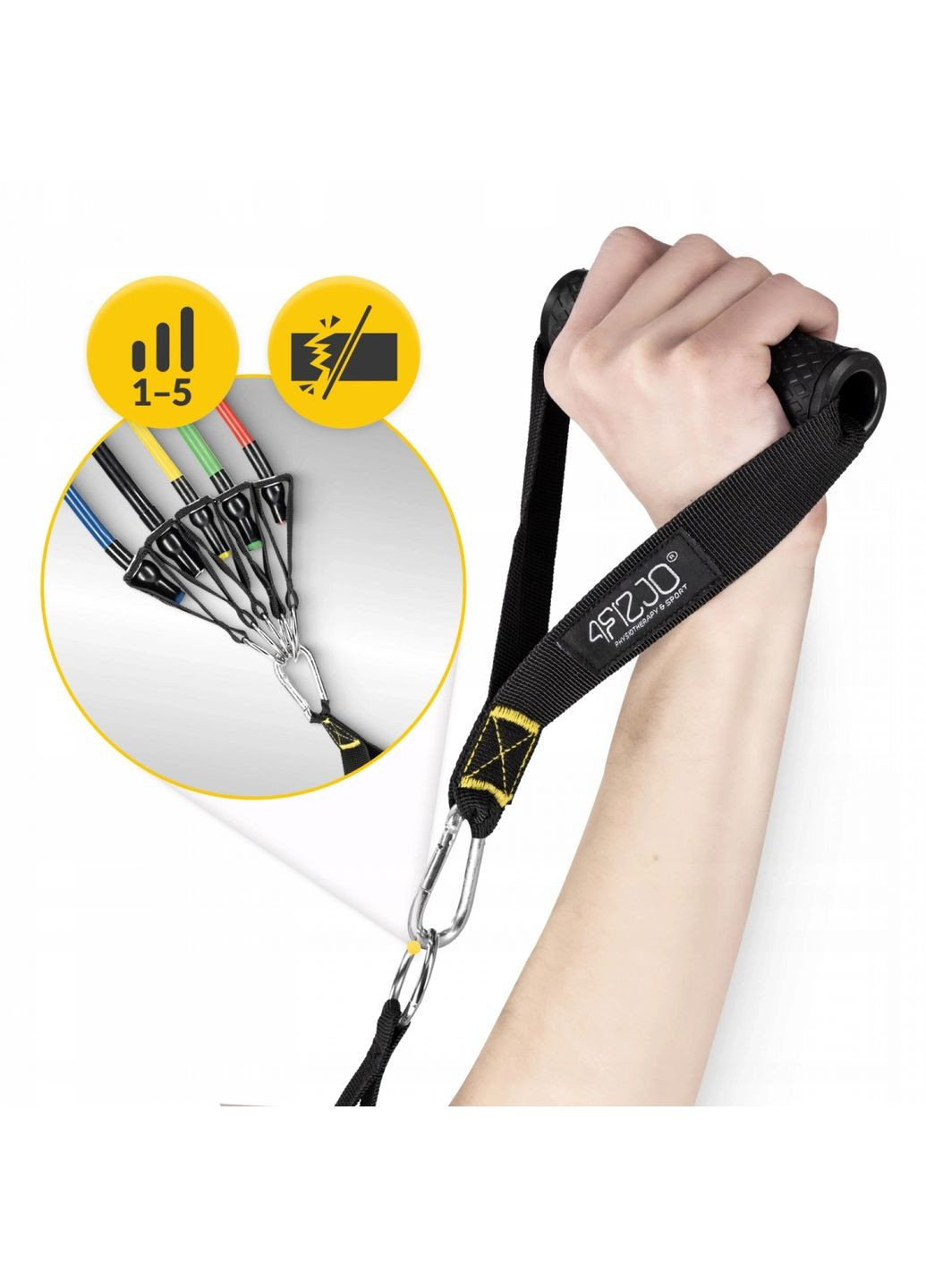 Набір трубчастих еспандерів 5 шт 5-14 кг (P-5907739312471) 4FIZJO (349650188)