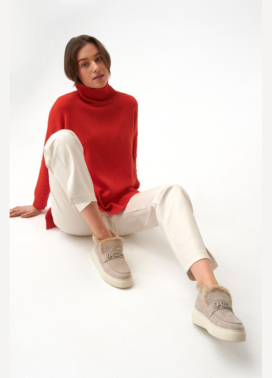 Estro Лоферы, цвет серый серый з, украина — зима (307354907)