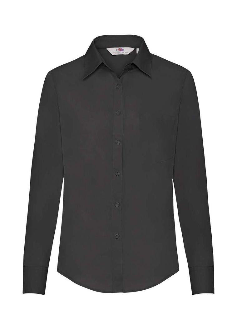 Сорочка жіноча Poplin shirt l/s lady-fit (065012032XS) Fruit of the Loom (311606430)