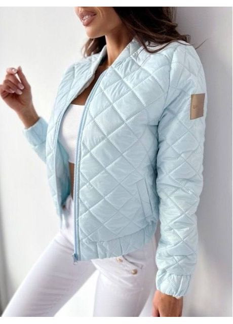 Голубая зимняя 🧥 стильная демисезонная куртка uplander DK/DL Мода без кордонів