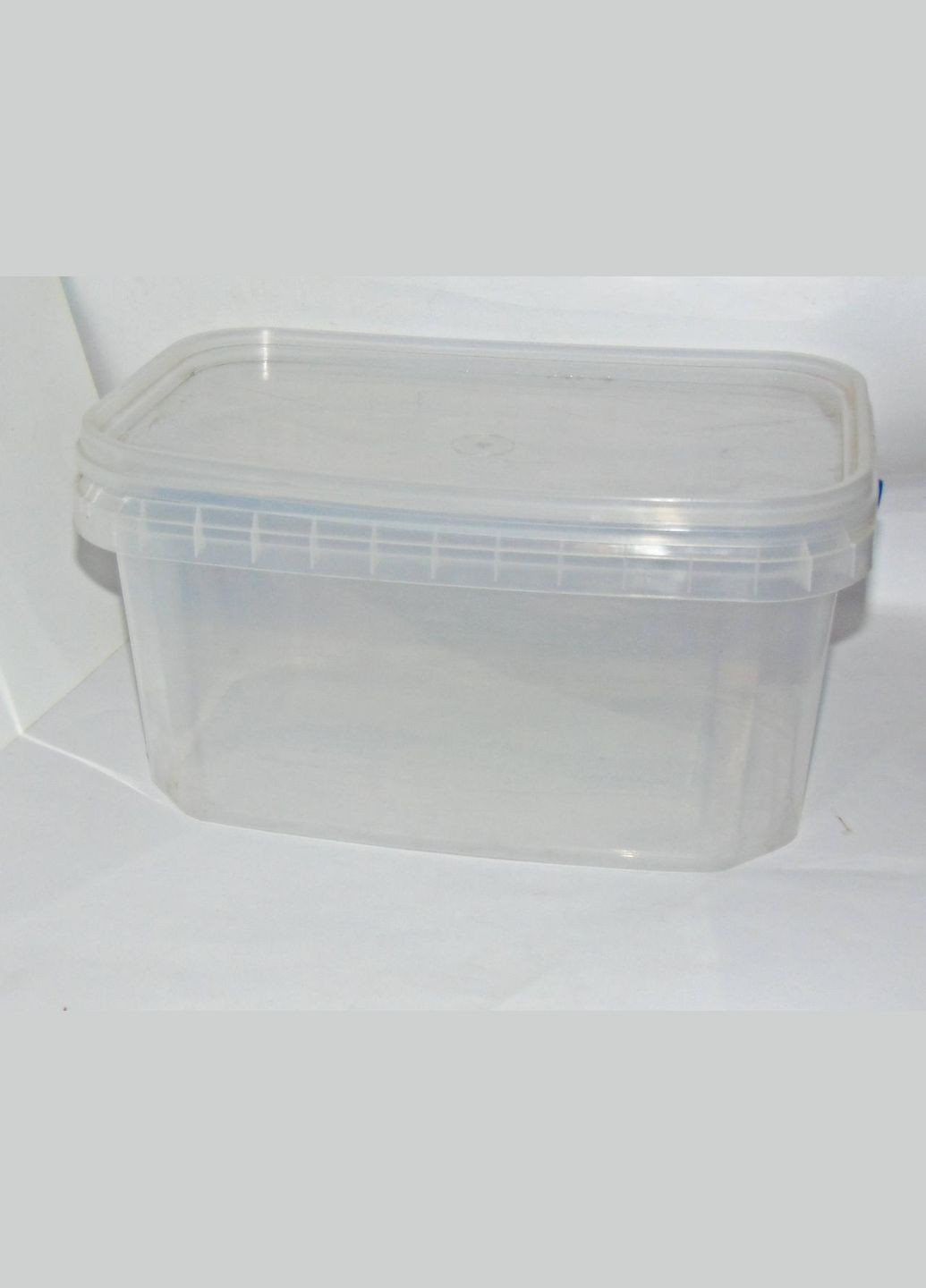 Ведро пищевое прямоугольное с крышкой 5 л Прозрачное Лібо-Пласт (307165433)