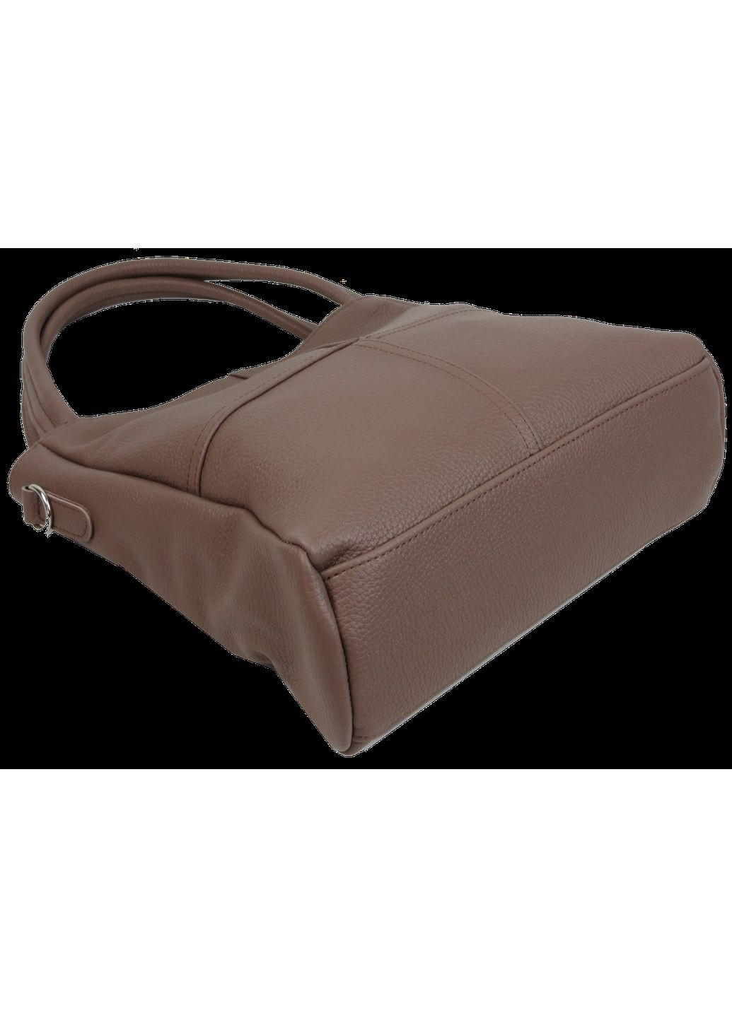 Жіноча шкіряна сумка на двох ручках коричнева Borsacomoda (360893780)