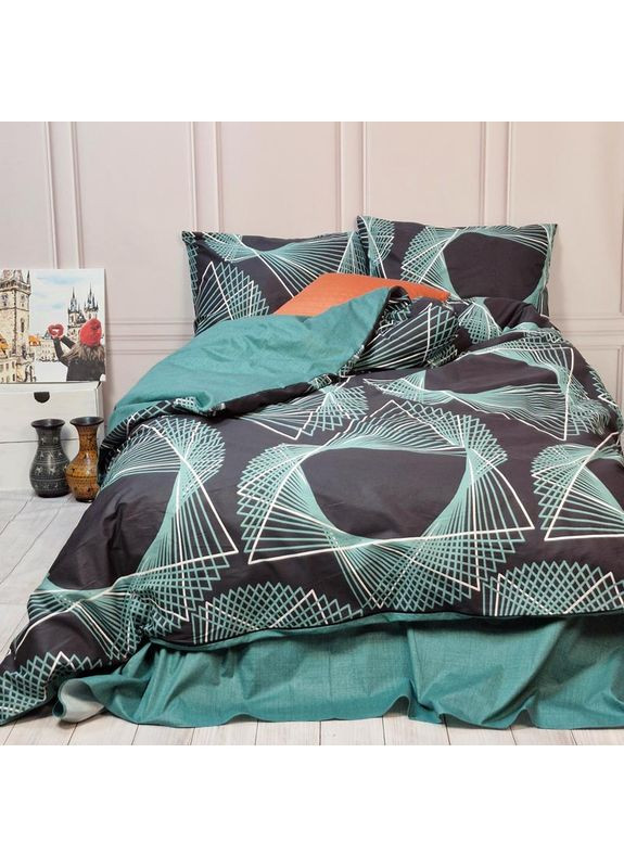 Постельное белье Графити Сатин Семейное на резинке 560708-8 MERISET (363131803)