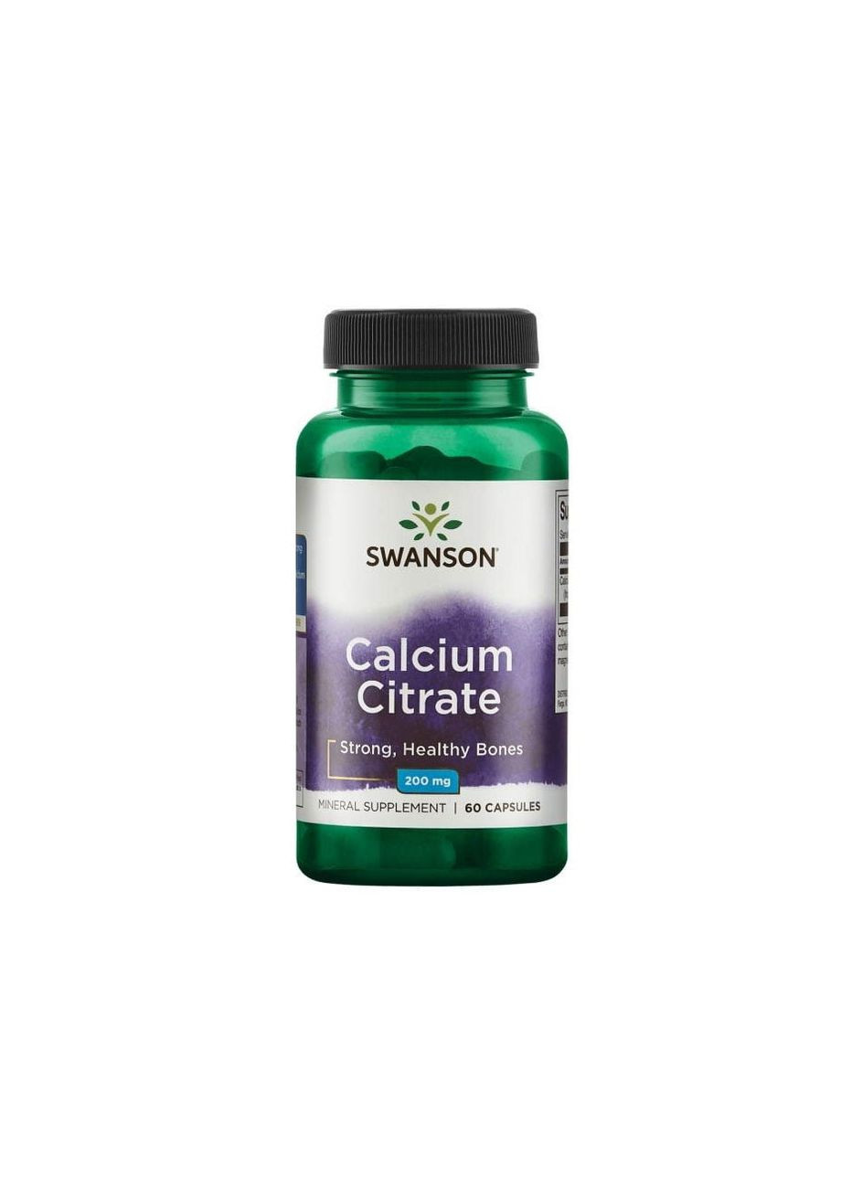 Цитрат кальция Calcium Citrate 200 mg, 60 капсул Swanson (290667983)