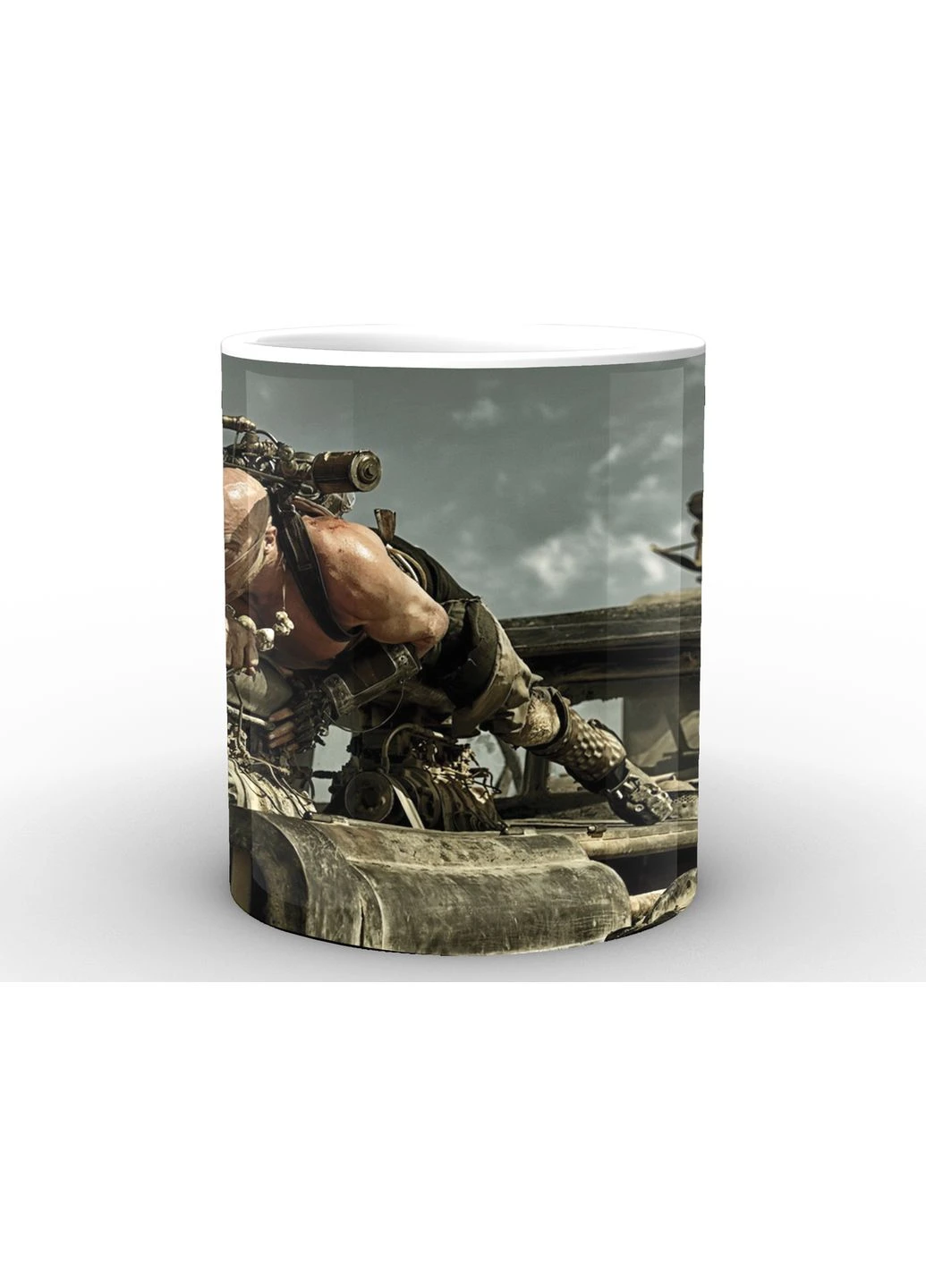 Чашка с принтом белая Безумный макс Mad Max Риктус Эректус MM.02.012 Кружка керамическая 0,33 GeekLand (378966999)