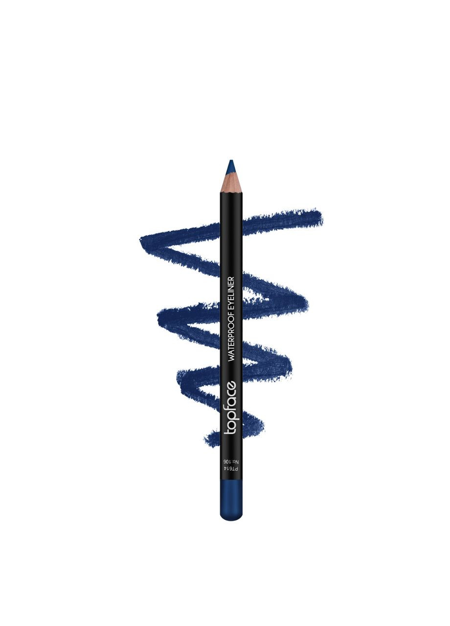 Олівець для очей водостійкий Waterproof Eyeliner PT614 № 109 Темно-коричневий TopFace (330128478)