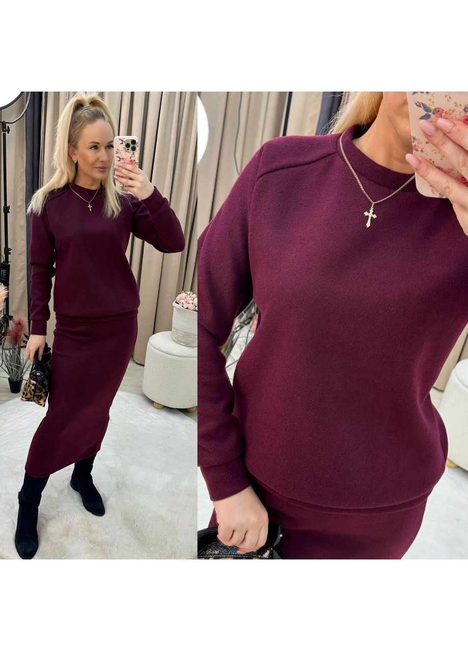 Ангоровый костюм с юбкой Fashion (366288754)