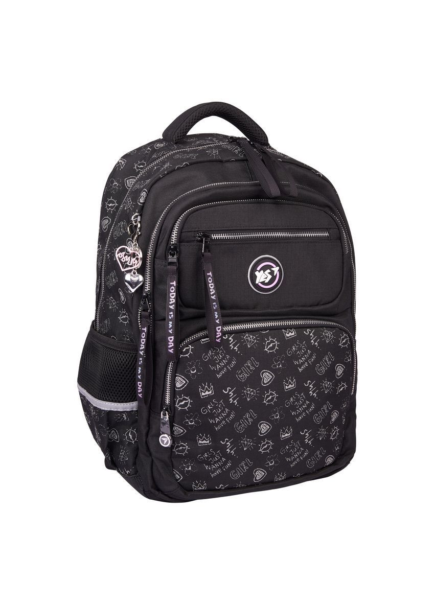Рюкзак шкільний S-108 Today is my Day 37х27х13 см Чорно-сірий (559828) Yes (365290801)