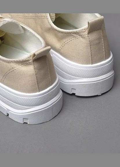 Бежеві кеди XIFA на липучках текстильні