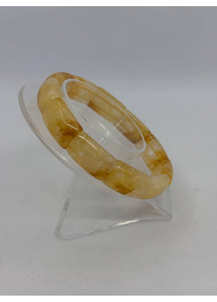 Браслет из цитрина 20 см Желтый No Brand (363829936)