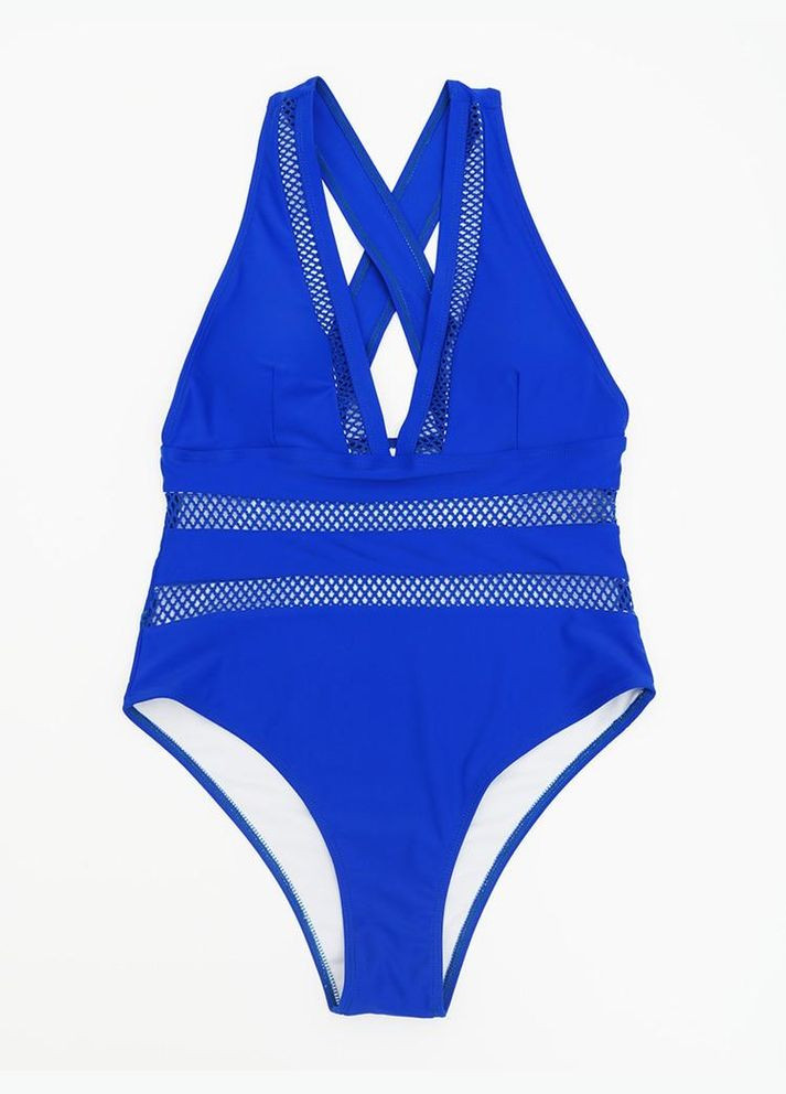 Синій демісезонний купальник жіночий синій суцільний No Brand Купальник жіночий суцільний