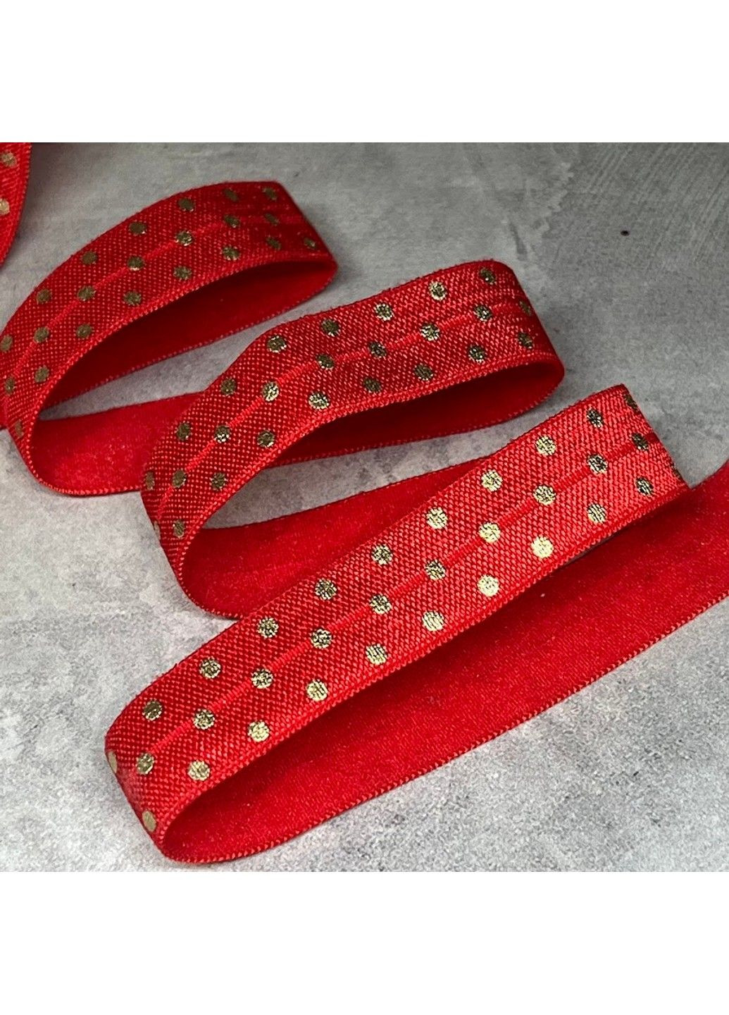 Стрейч-бейка (резинка) Горох, ширина 1,5 см, колір мікс, арт 017820, відрізок 1 метр No Brand (318678766)